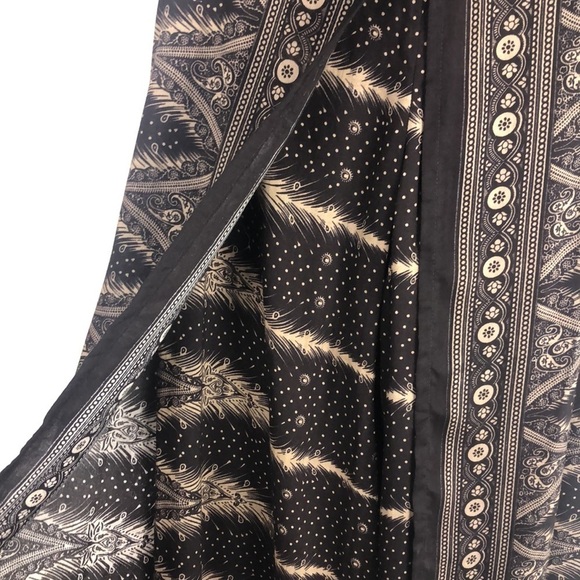 NEW Bali Queen Pocahontas Wide Leg High Rise Pants Embroidered Beach Travel - Picture 6 of 16